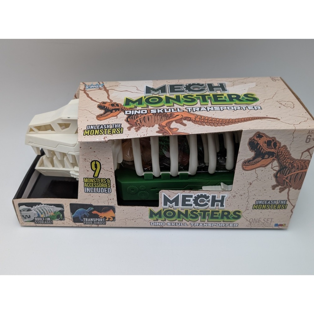 New Dino Skull Transporter By MECH MONSTERS, transport Trailer With 9 Accessorie